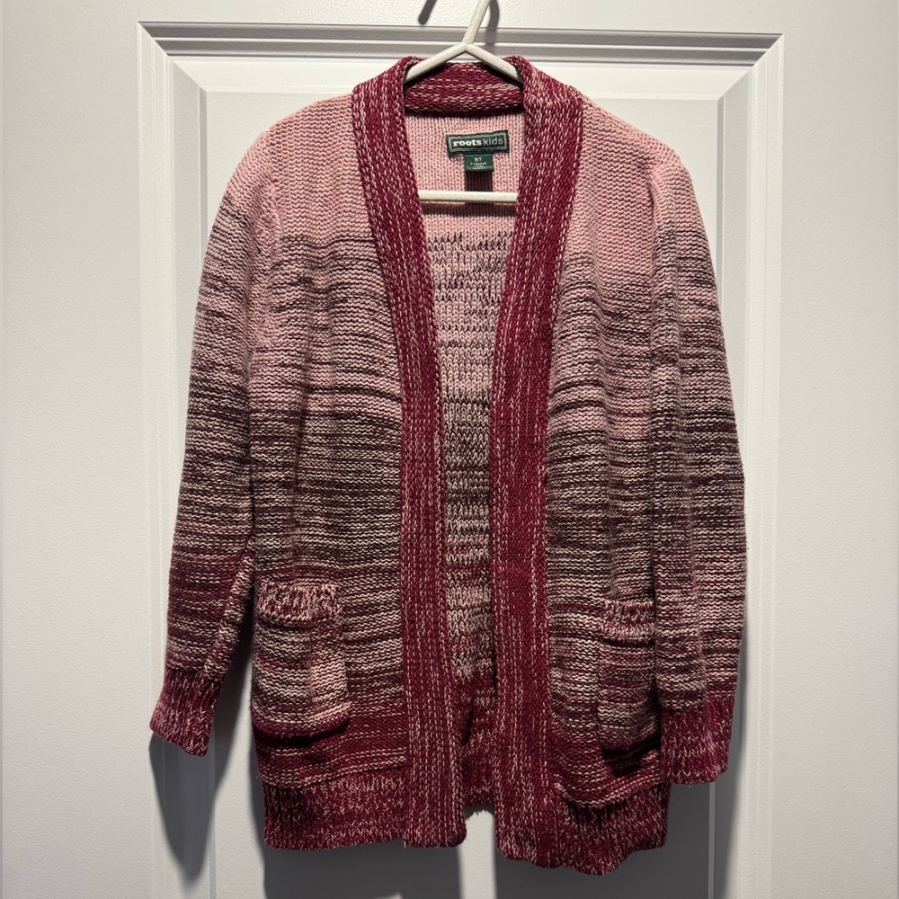 Roots kids knit cardigan 5T